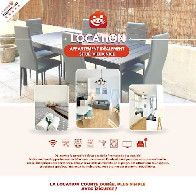 Saint Philippe - T3 Terrasse Pres De La Plage Nice 0*,  France